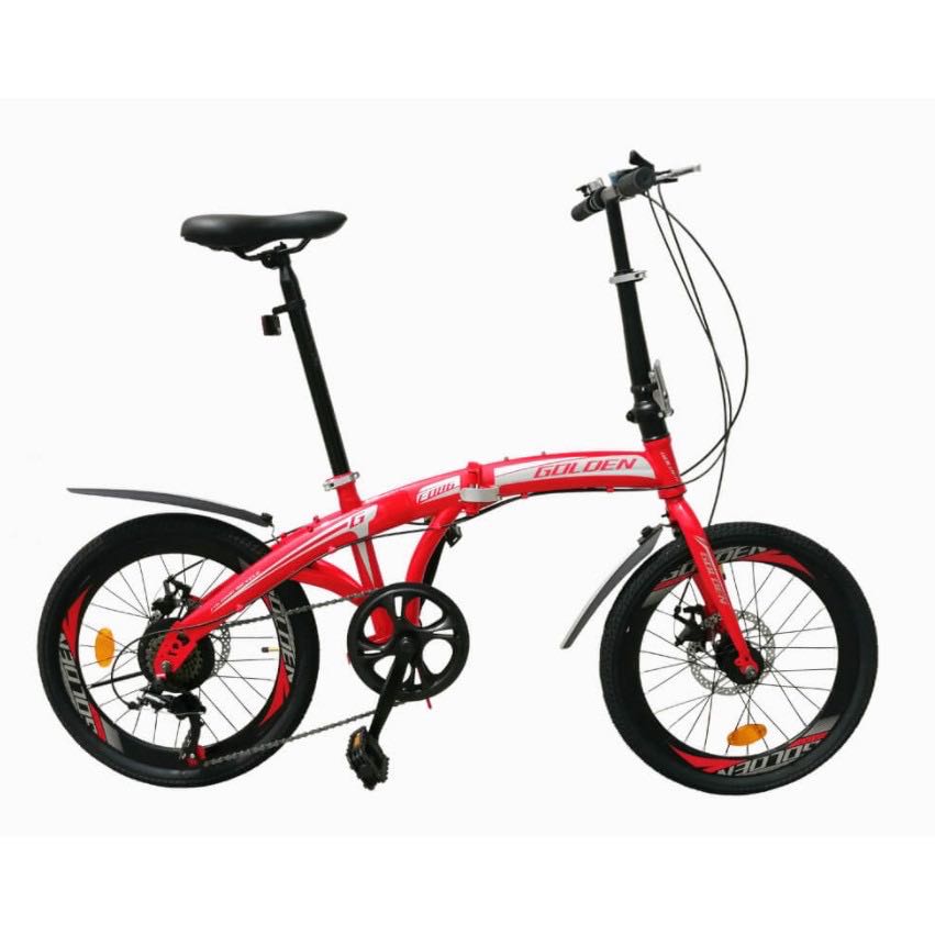 Golden shop folding bike