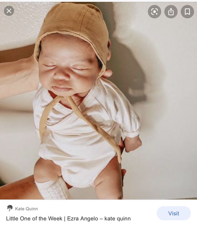 New with Tags Kate Quinn Baby Unisex Girl or Boy Beige Flight Hat