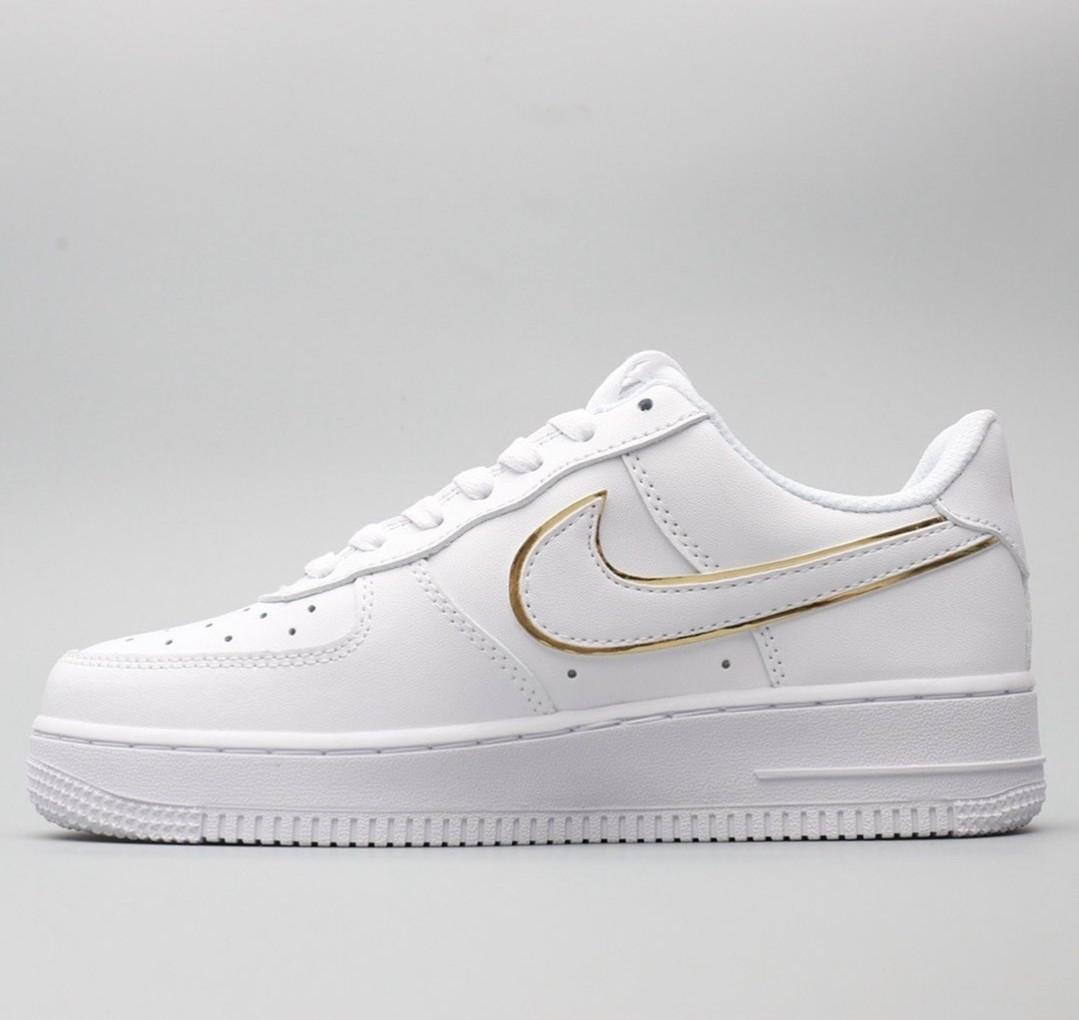 air force 1 low icon clash white metallic gold