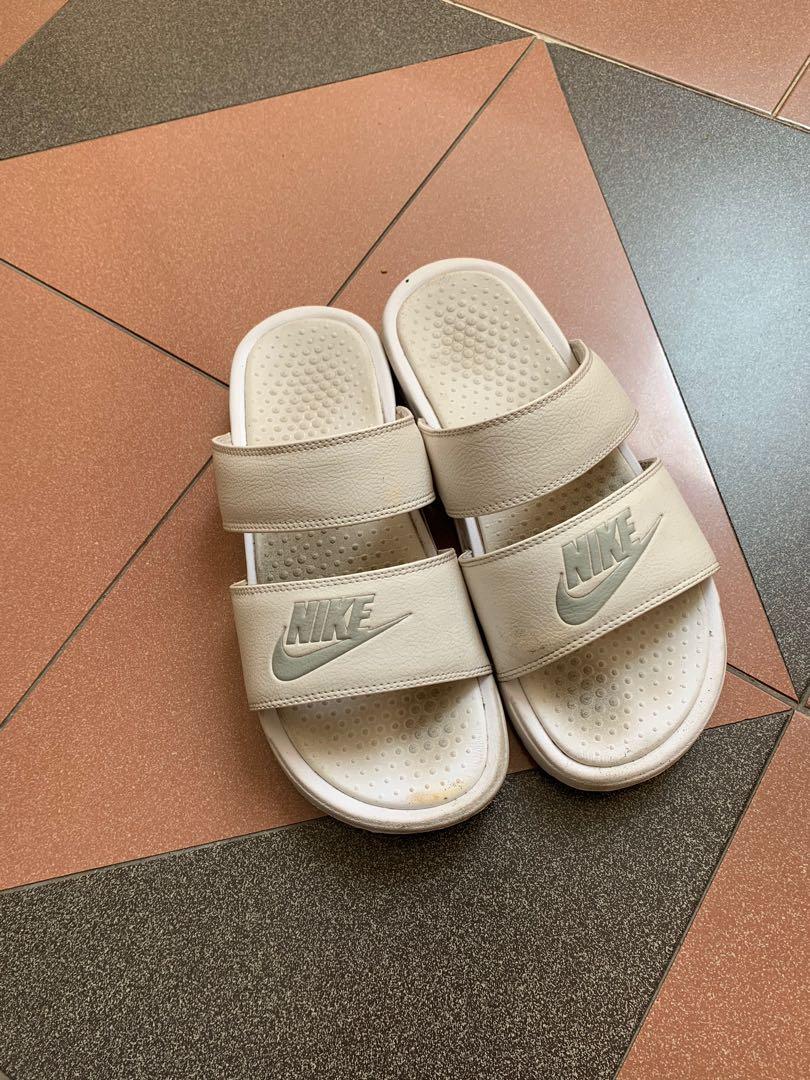 White nike benassi duo slides outlet