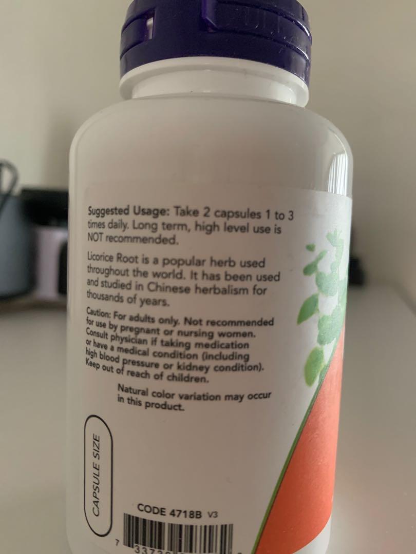 NOW licorice root supplement, Everything Else on Carousell