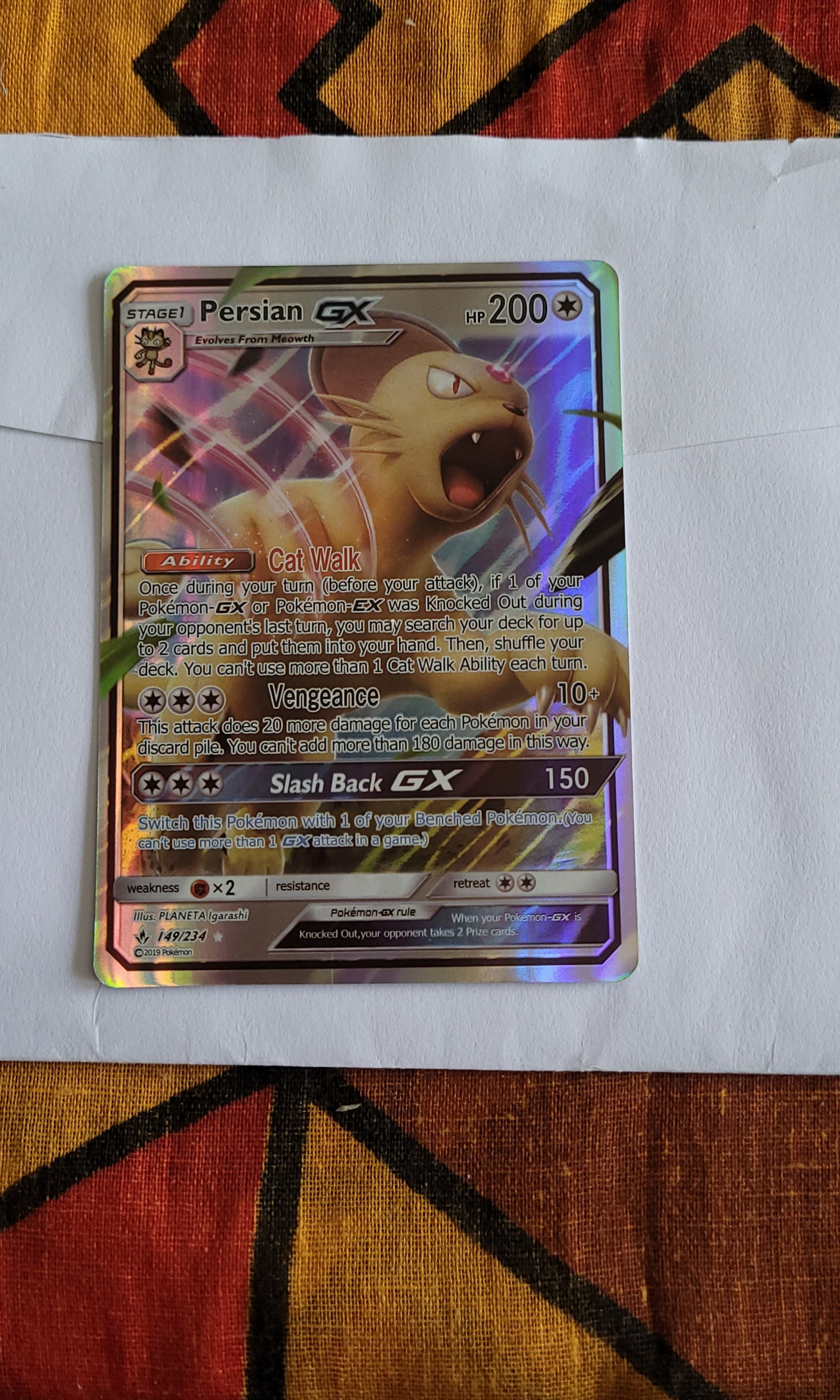 Persian GX pokemon card, Hobbies & Toys, Toys & Games on Carousell