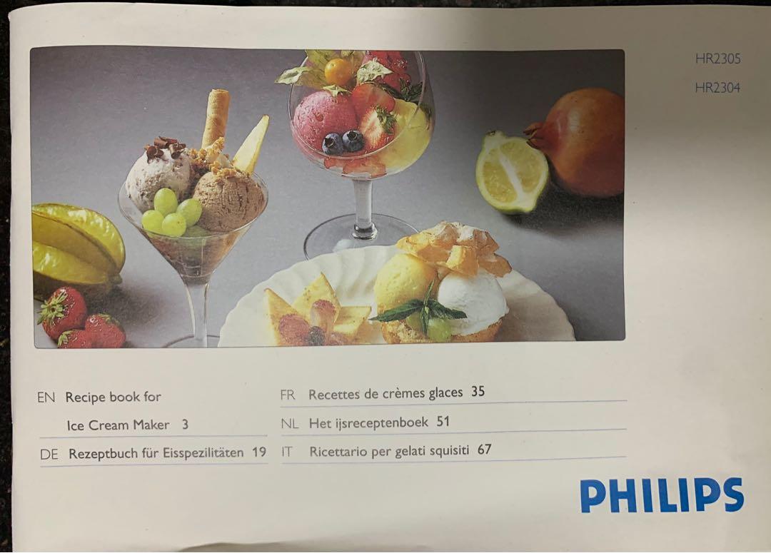 Philips hr2305 discount ice cream maker