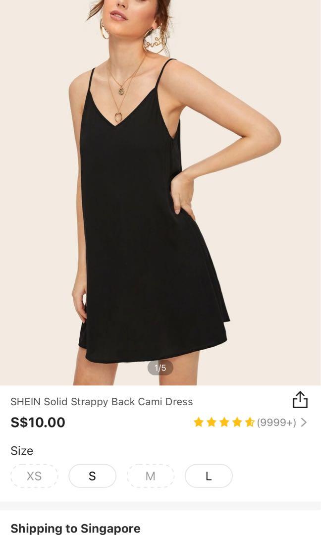 Plain black casual dress top