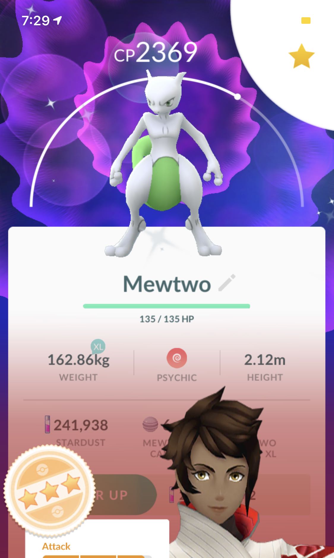 Pokemon Go Shiny Mewtwo 3 stars, Video Gaming, Gaming Accessories, Game  Gift Cards & Accounts on Carousell