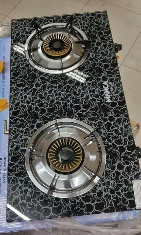 PRE ORDER DOUBLE BURNER GAS STOVE (Category: Other Kitchenware & Tableware) located in Pasig City. Submitted by meanntamayo (Listing ID 1072301962, Image 2). Description: PRE-ORDER (rd) Manca Double Stove (Glass) Super Ganda <3 💸2,500.