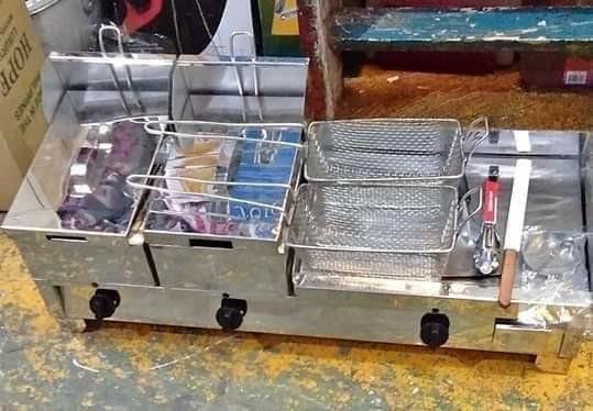 PRE ORDER DOUBLE FRYER WITH BURGER GRIDDLE SET (Category: Fryers) located in Pasig City. Submitted by meanntamayo (Listing ID 1072301055, Image 1). Description: PRE-ORDER (rd) Double Fryer with Burger Griddle FREE accesories: -tong -breadknife -eggring -spatula 💸5,300.