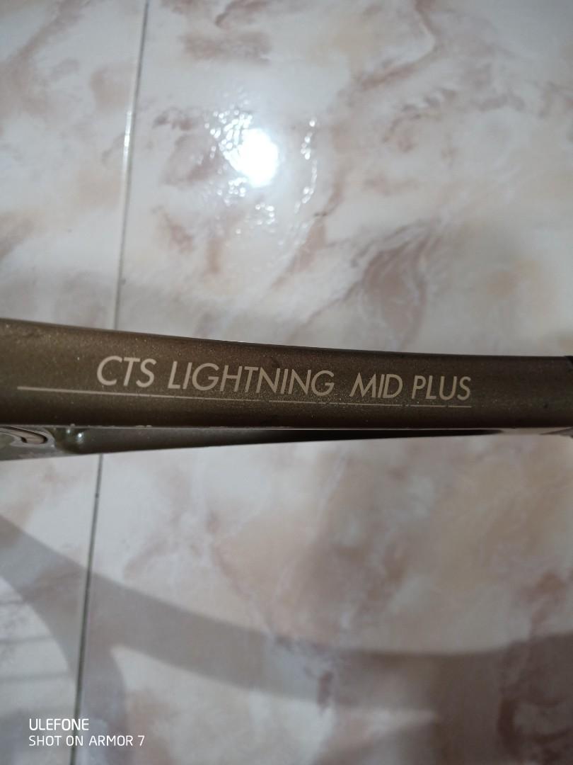 Vintage 1990 Prince CTS Storm Mid Plus Oversize No. 4 Grip Adult Tennis Racquet