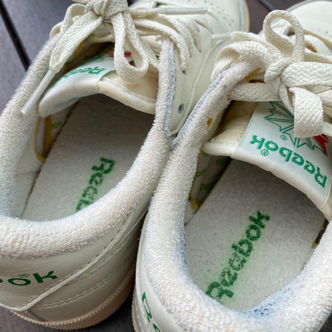 Reebok Club C 85 TV in Chalk PaperWhite Green