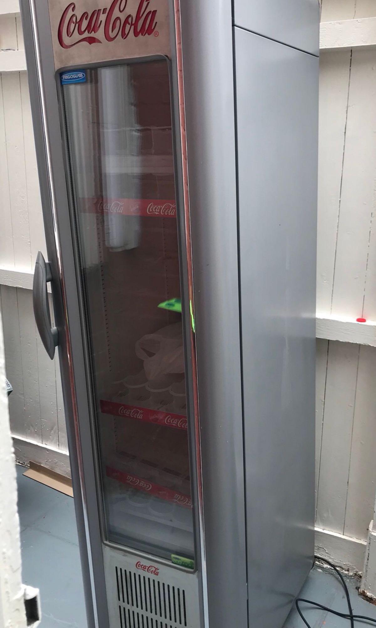 Vintage coke fridge for sale store