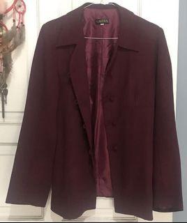 #SALFEFEB BLAZER MAROON
