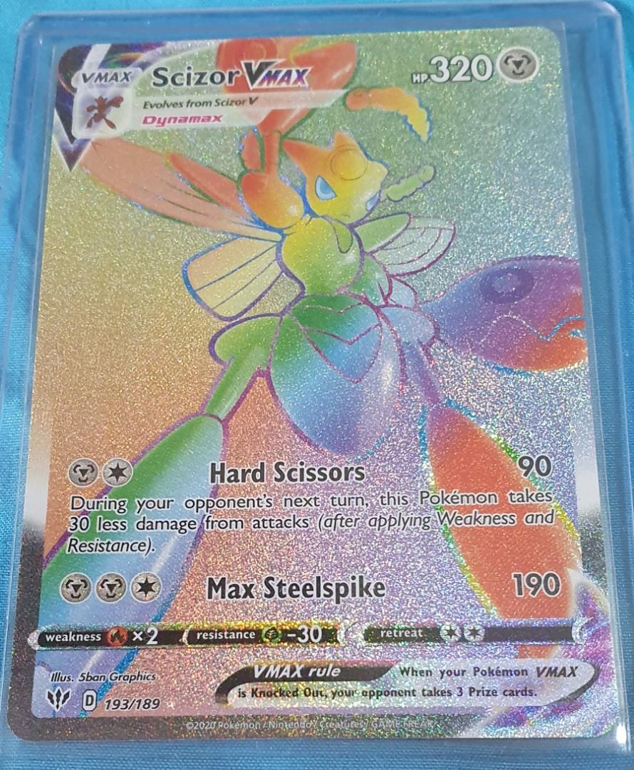 Scizor VMAX - 193/189 - Hyper Rare Sword & Shield: Darkness Ablaze, Hobbies  & Toys, Toys & Games on Carousell