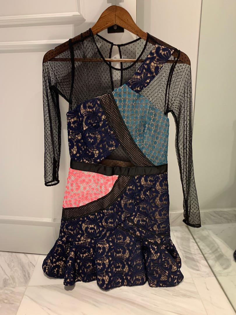 Sale!!Self-portrait dress (uk 10), Women's Fashion, Dresses u0026 Sets, Dresses  on Carousell