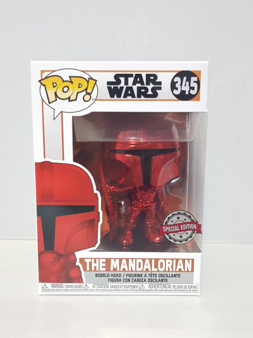 mandalorian red chrome funko