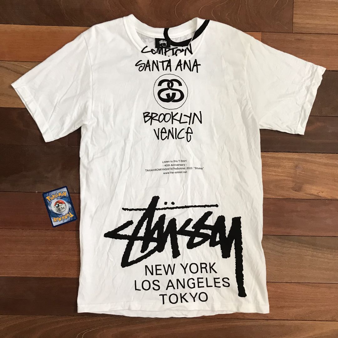 Stüssy 40th Anniversary World Tour T-Shirt Collaborations