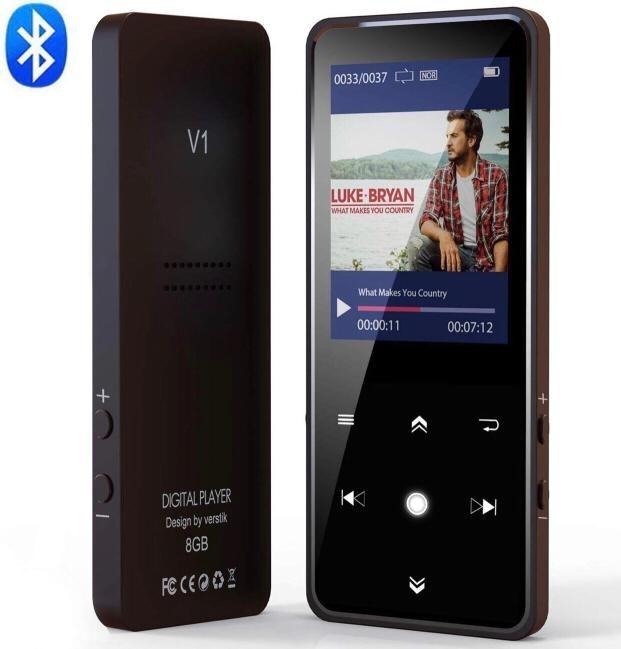 MP3 Player Vorstik V1 Bluetooth 8GB Digitales Audio Player & 2.4" TFT 