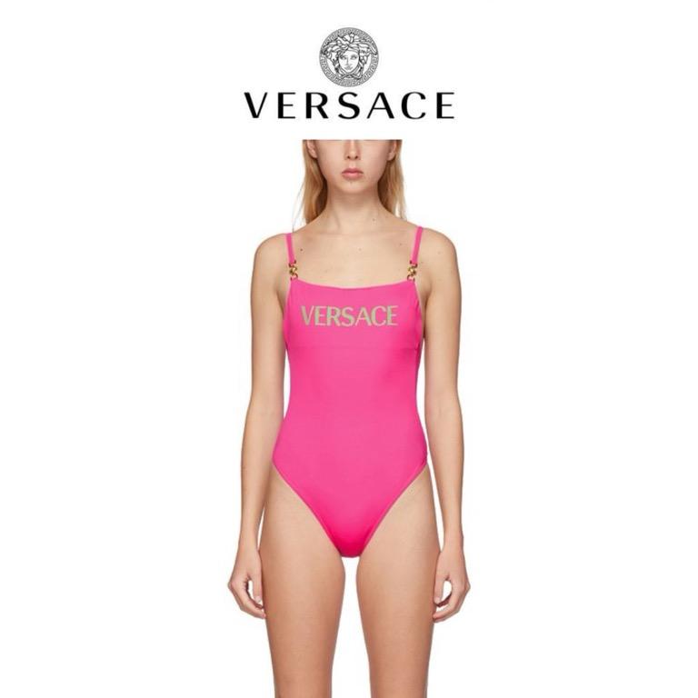 Versace swimsuit pink Clearance