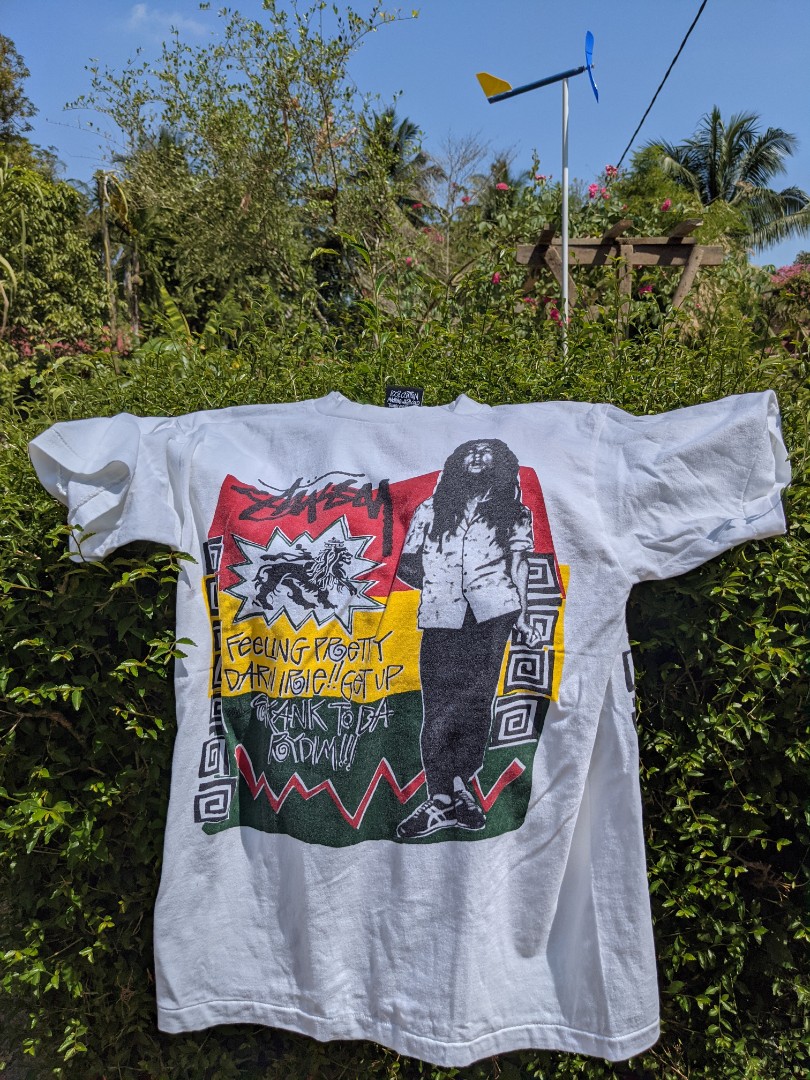 Vintage bootleg Stussy X Bob Marley Men s Fashion Tops Sets Tshirts Polo Shirts on Carousell