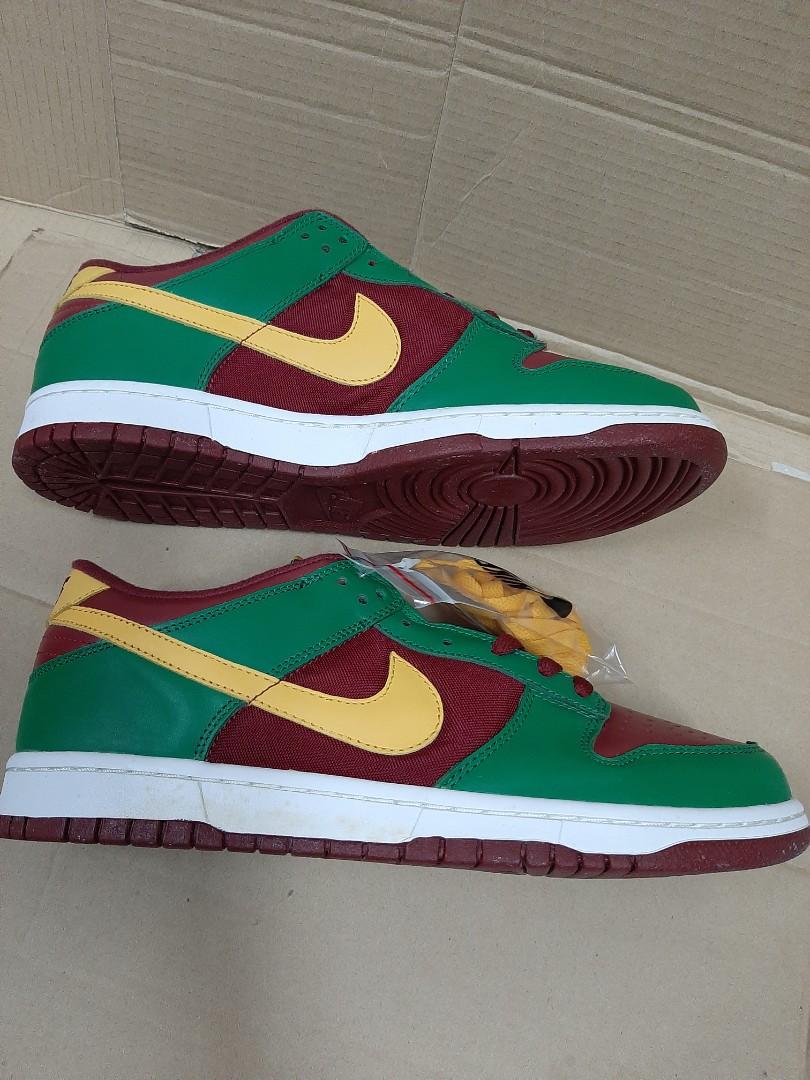 Vintage Nike Dunk Low Size 11 PORTUGAL 307378-671 2004 EURO RED GREEN YELLOW