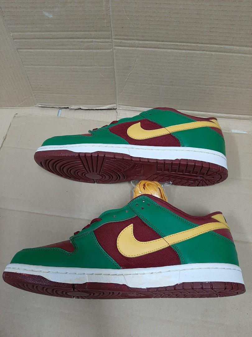 Vintage Nike Dunk Low Size 11 PORTUGAL 307378-671 2004 EURO RED GREEN YELLOW