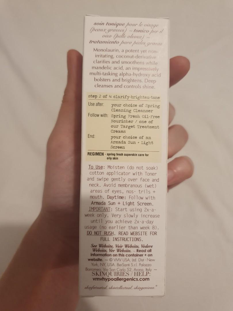 VMV Superskin 3 (Category: Face Care) located in Makati City. Submitted by nikki0493 (Listing ID 1072301508, Image 3). Description: Superskin 3 Monolaurin + Mandelic Acid Toner for oily skin. Dries up pimples and gets rid of those stubborn black and white heads..