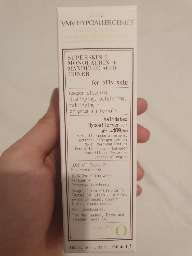 VMV Superskin 3 (Category: Face Care) located in Makati City. Submitted by nikki0493 (Listing ID 1072301508, Image 1). Description: Superskin 3 Monolaurin + Mandelic Acid Toner for oily skin. Dries up pimples and gets rid of those stubborn black and white heads..