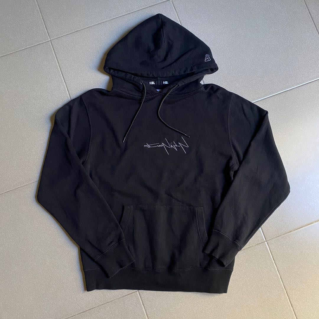 Yohji yamamoto x new era flip logo hoodie