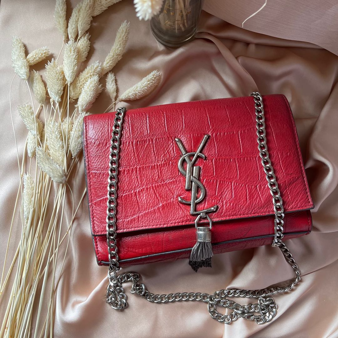 Ysl sling bag red cheap