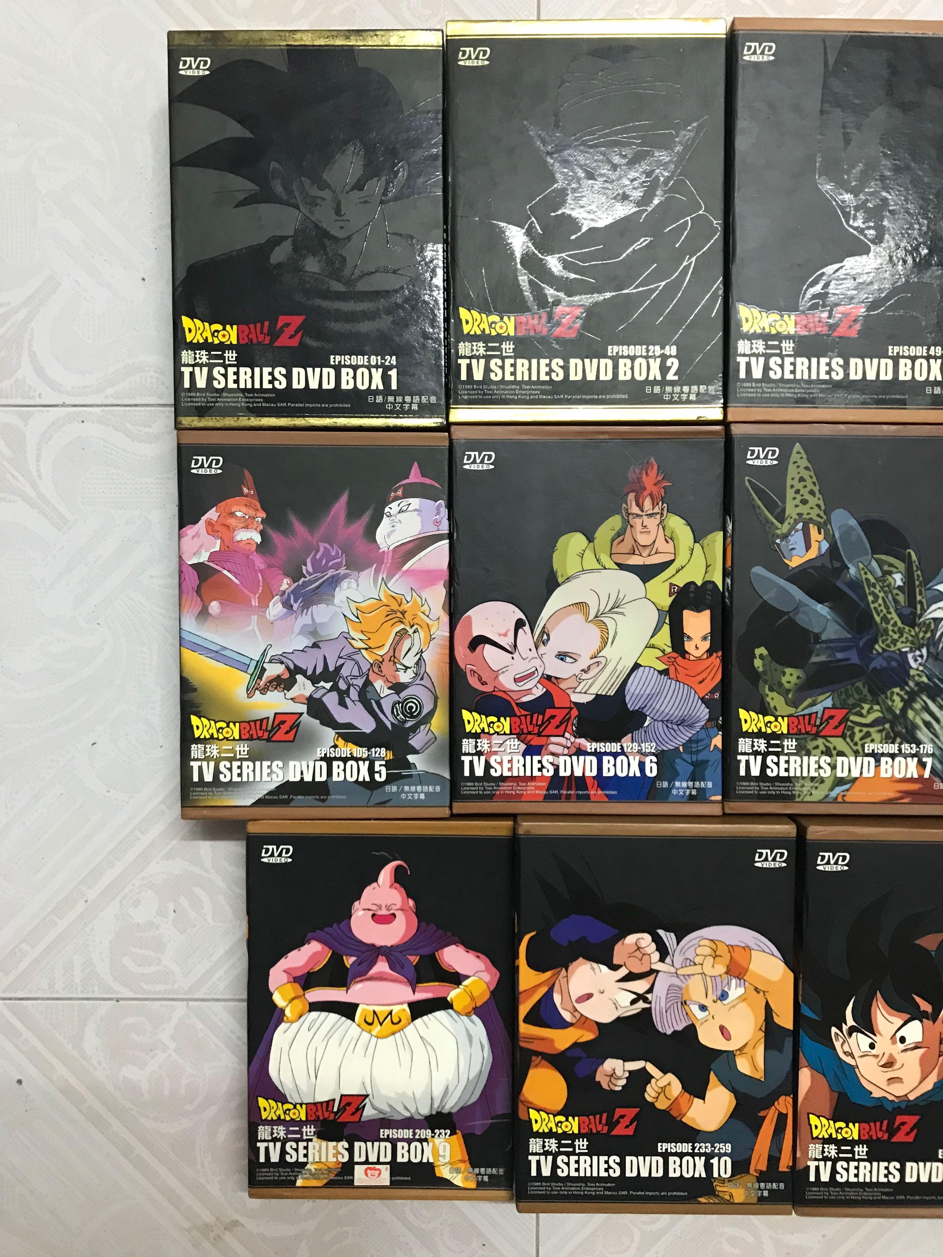 正版龍珠二世Dragon Ball Z DVD Box 1-11 全套無線粵語配音（借火影 