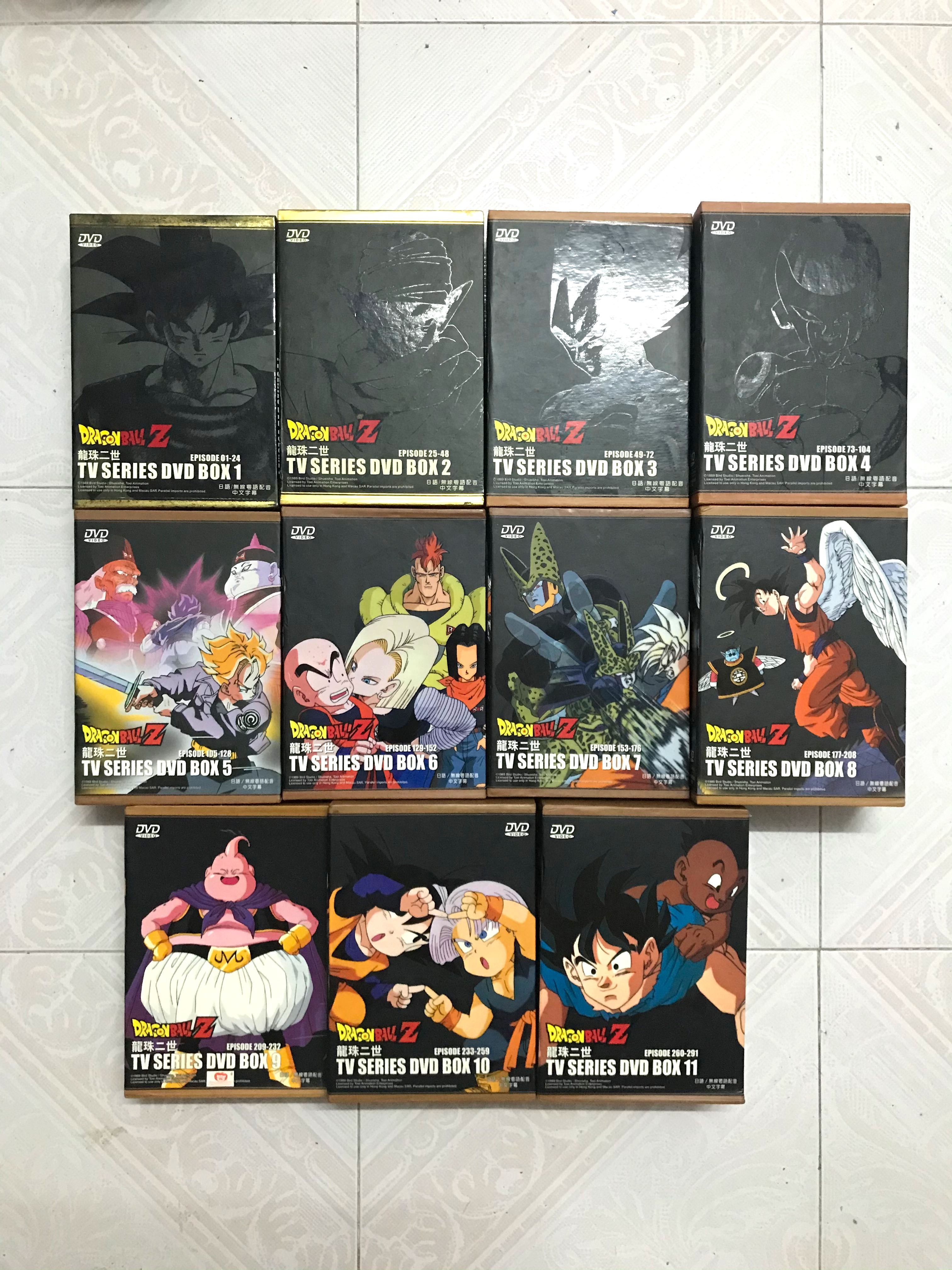 正版龍珠二世Dragon Ball Z DVD Box 1-11 全套無線粵語配音（借火影 