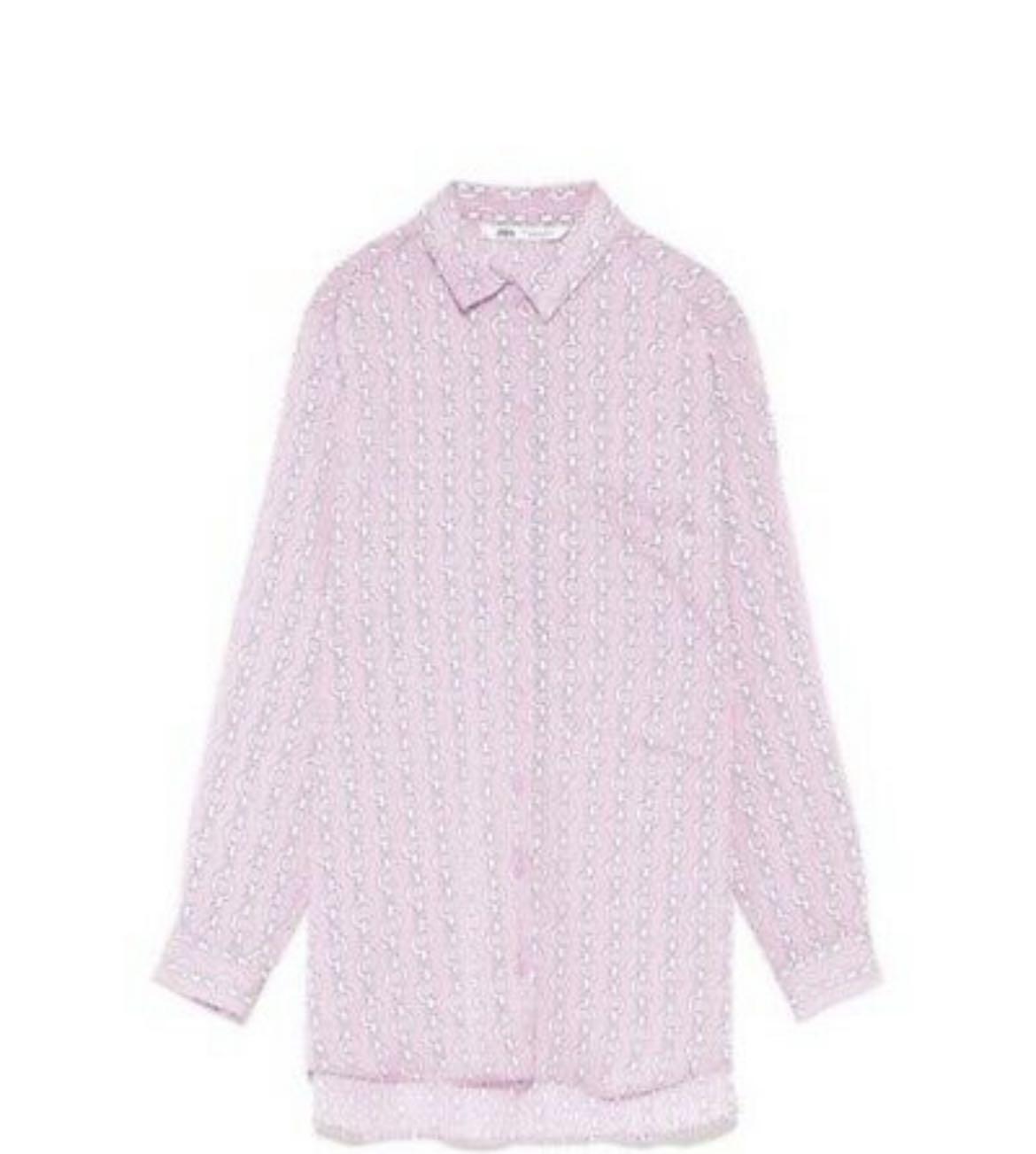 Zara pink chain blouse clearance