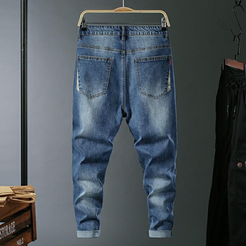 Jeans Trousers Loose Straight Jeans Long Trendy Trousers Plus Size Men's  Jeans Oversize 28-48 Loose Denim Jeans