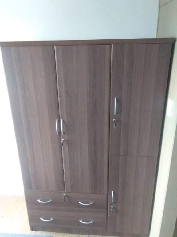 3Door Wardrobe _ Malaysian Laminated Wood, Furniture & Home Living