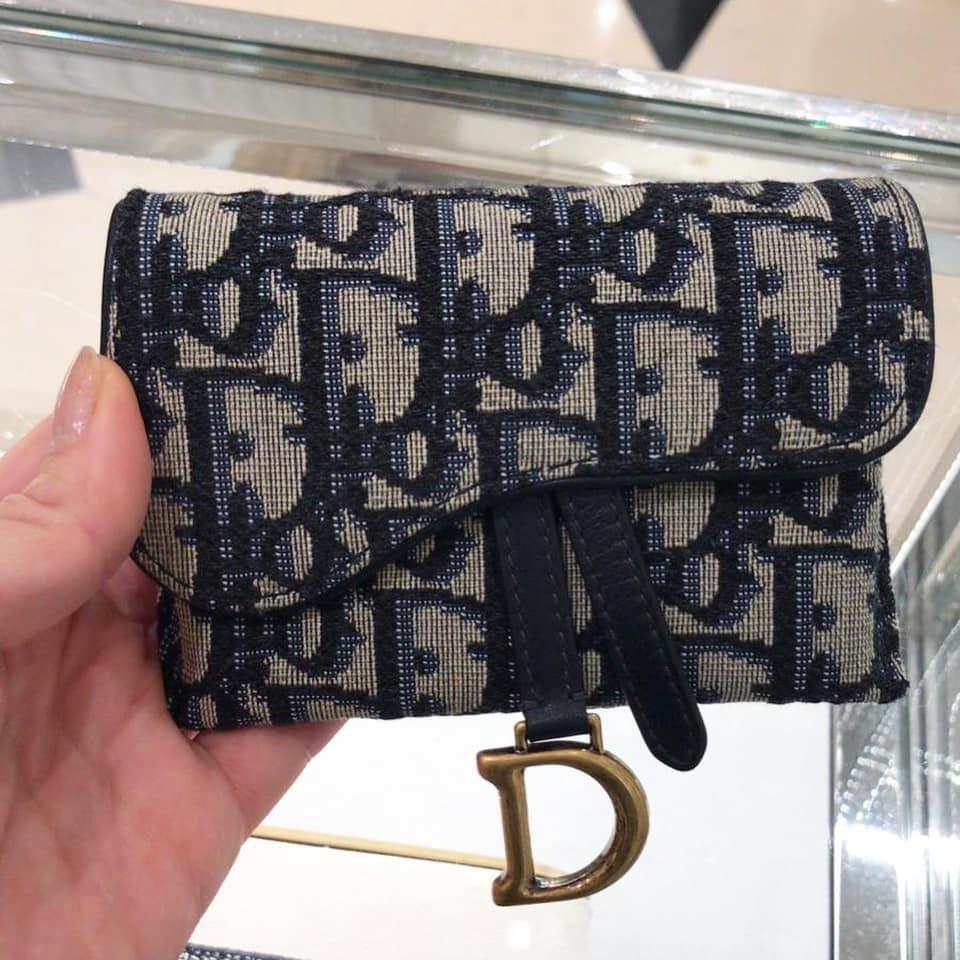 dior oblique wallet on chain