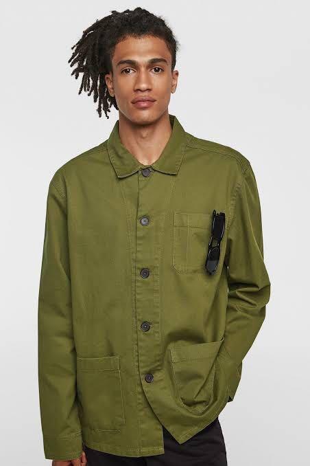 Zara man green jacket on sale