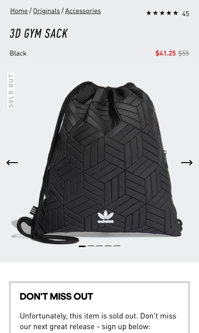 Adidas Drawstring Bag Men s Fashion Bags Backpacks on Carousell