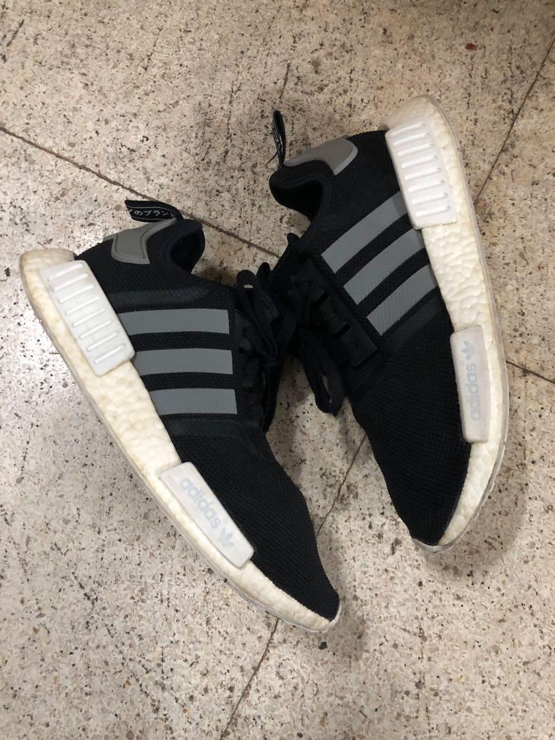 Adidas nmd black charcoal top