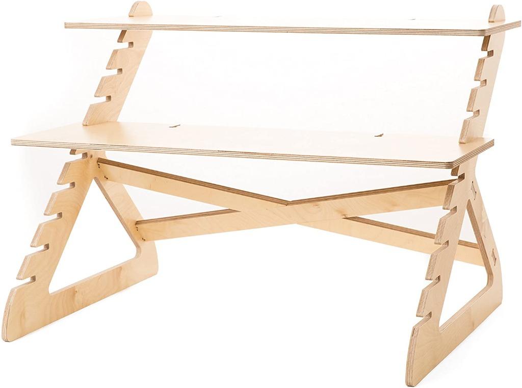 Adjustable Standing Desk To Convert, Wooden Standing Desk Converter
