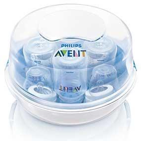 Avent Microwavable Sterilizer (Category: Breastfeeding & Bottle Feeding) located in Carmona. Submitted by preloved_mommyandkidsph (Listing ID 1067162101, Image 1). Description: 8/10 In very good condition Sterilising is all about protecting your baby from particularly harmful milk bacteria until its immune system is strong enough. The Philips AVENT microwave steriliser uses the hospital method of steam sterilisation, which is quick, easy and effi