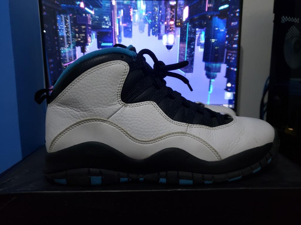 Air Jordan 10 Powder Blue Men S Fashion Footwear Sneakers On Carousell