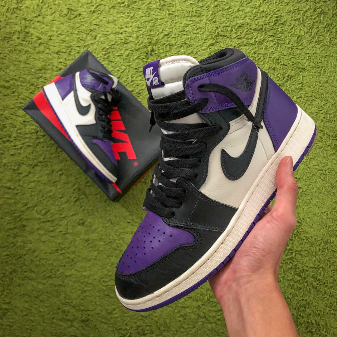 court purple jordan 1.0