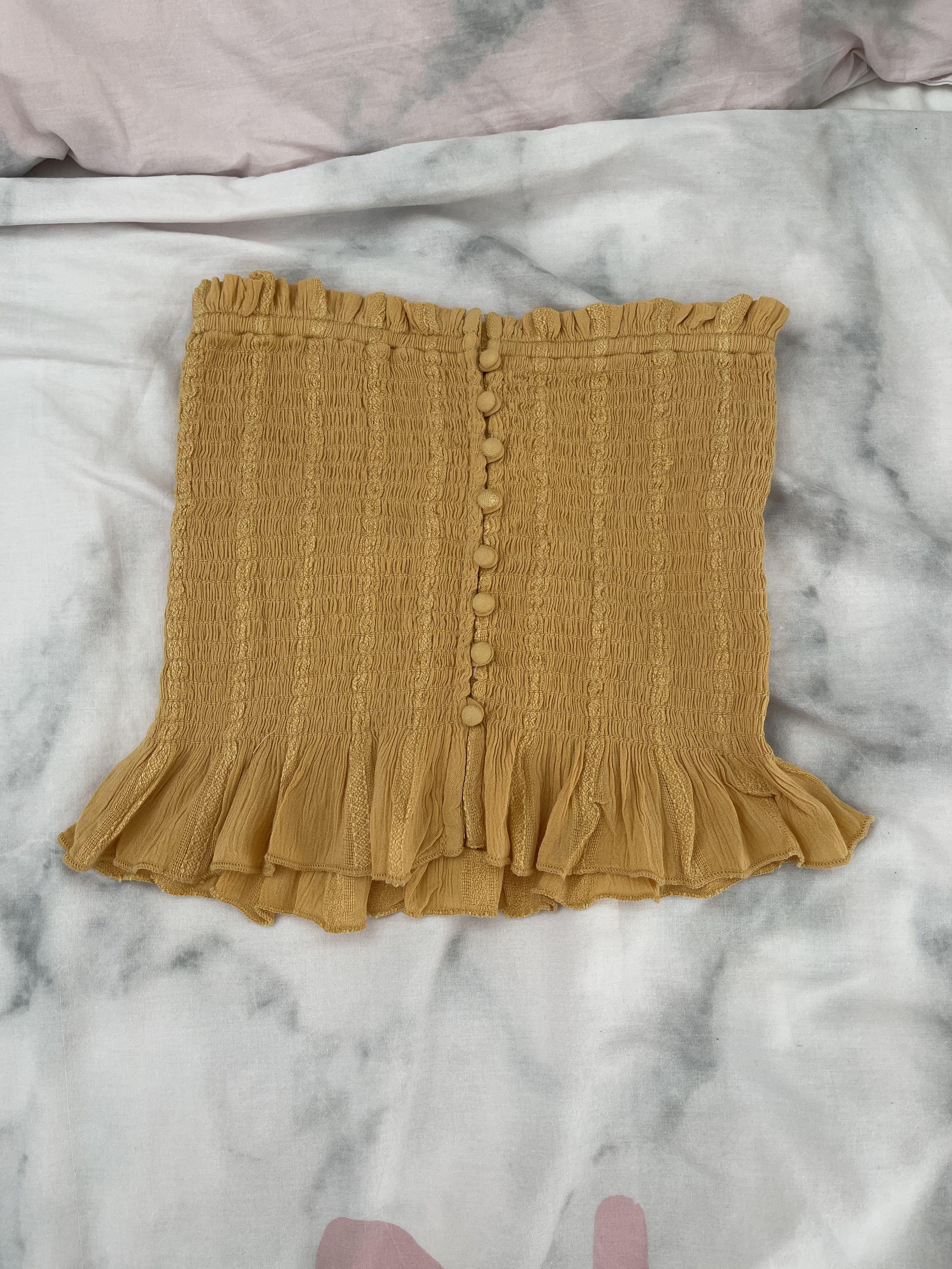 American eagle top yellow tube top