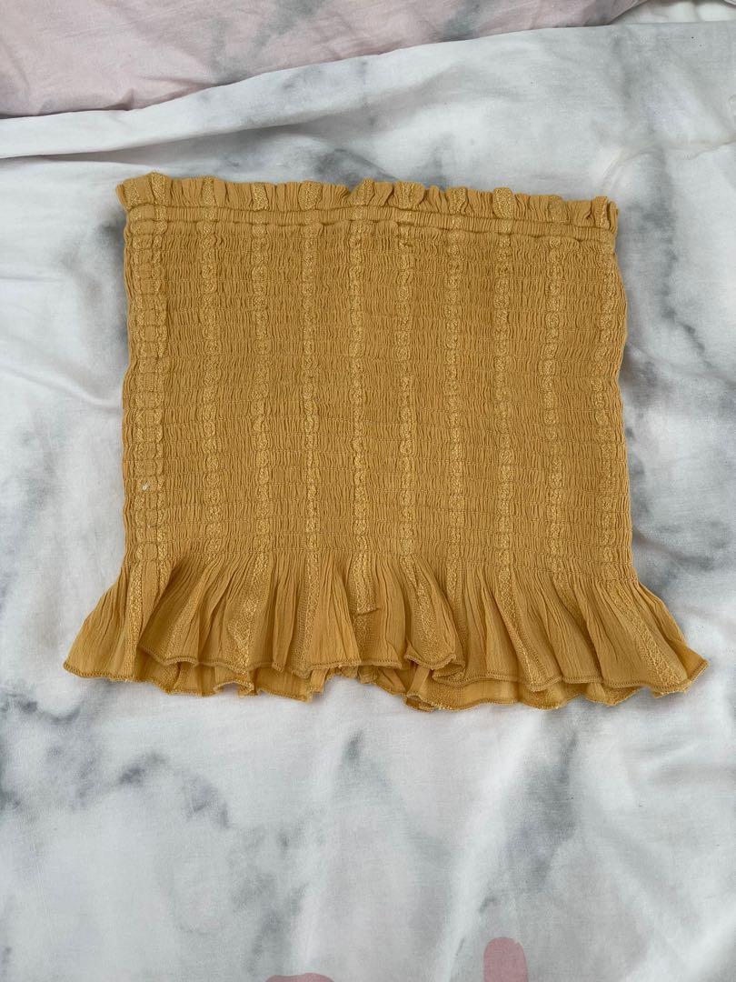 American eagle yellow tube top top