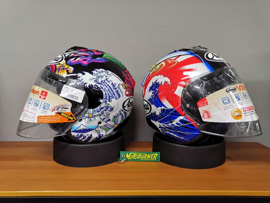 Arai helmets VZ RAM oriental (Category: Motorcycle Accessories) located in Singapore. Submitted by stellar_motoburner (Listing ID 1067177566, Image 1). Description: Please drop our store if interested. We provide delivery too..