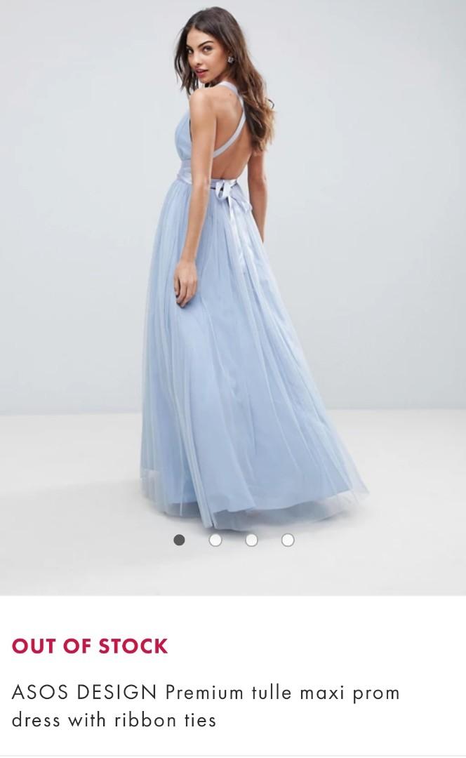 Asos premium tulle shop maxi prom dress
