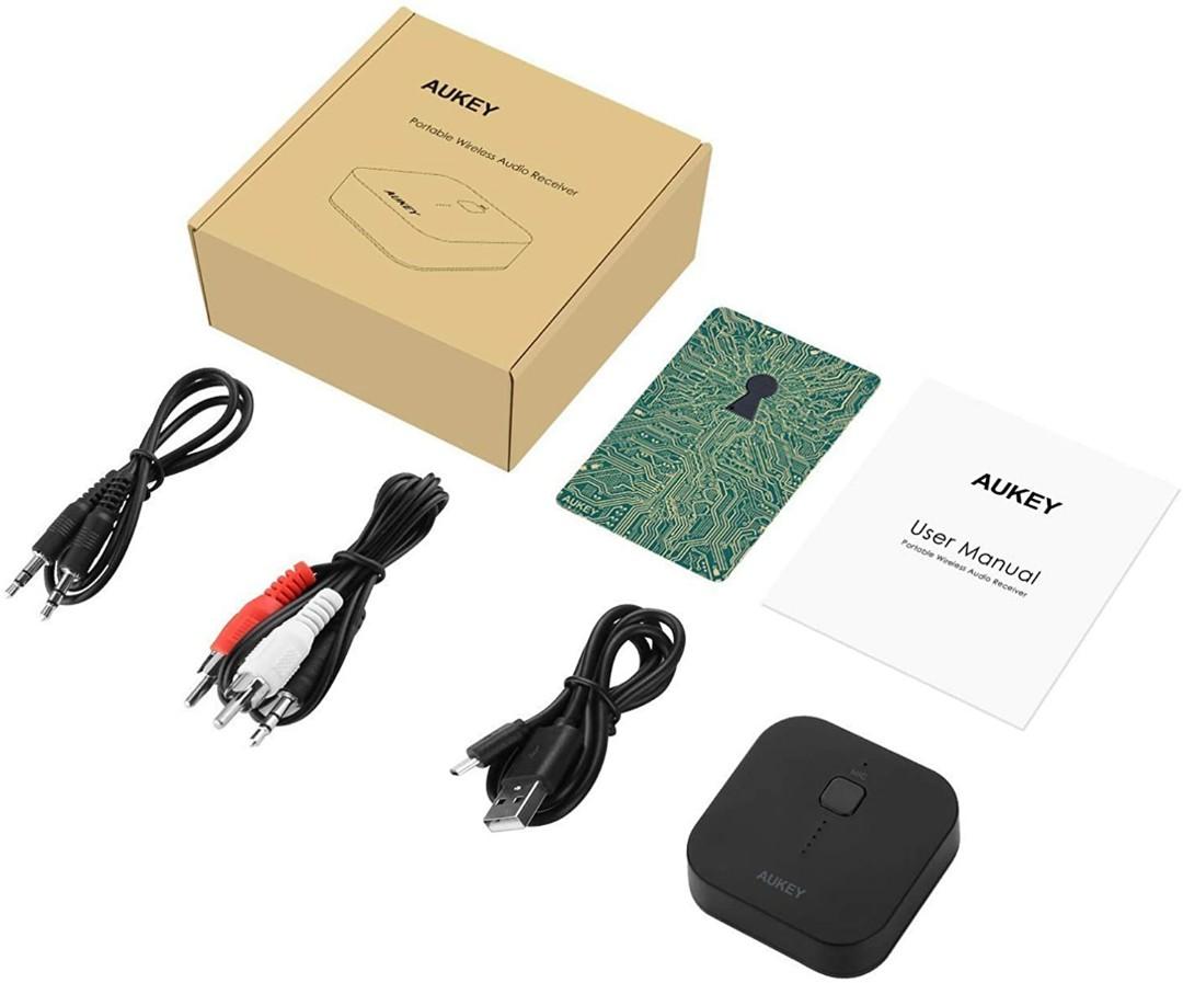 Aukey bluetooth 5 receiver wireless audio music shop adapter a2dp