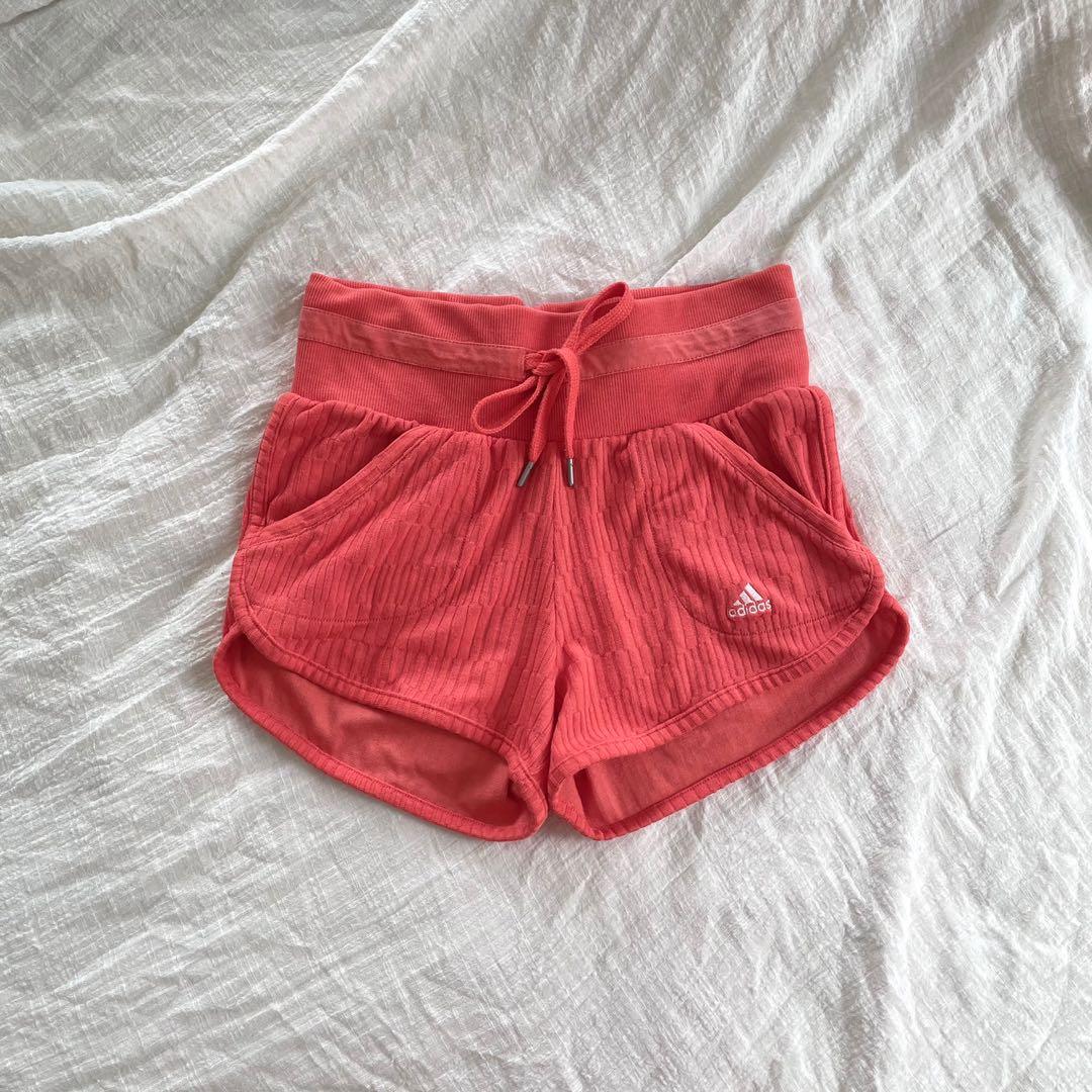 adidas orange shorts womens