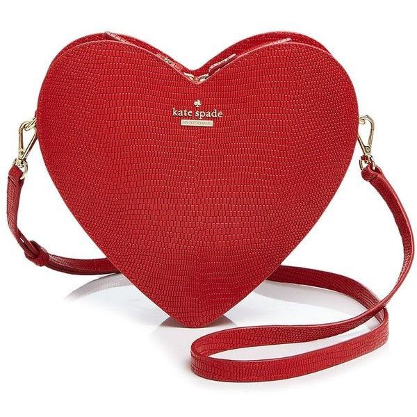 Red heart shop crossbody bag