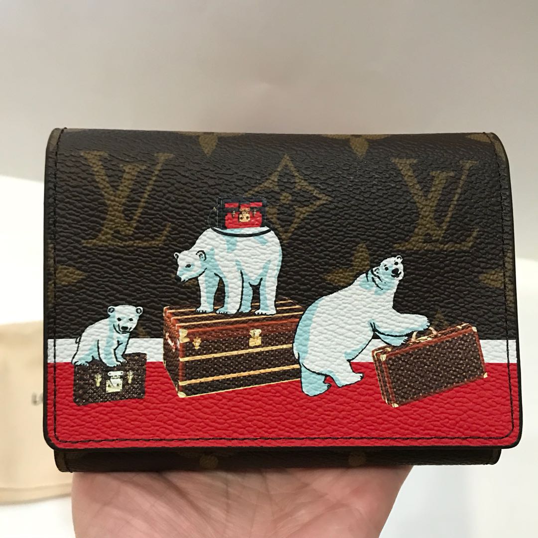 Louis Vuitton Monogram Limited Edition Christmas Polar Bear Wallet