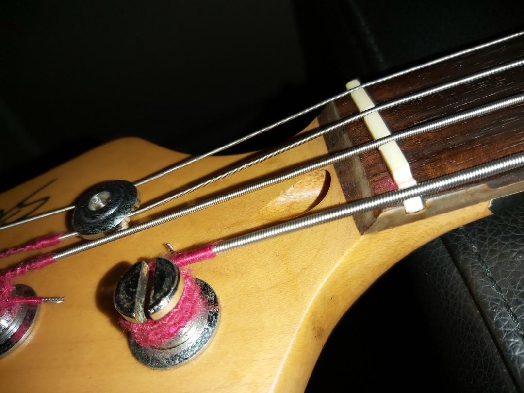 Bass Guitar with Amplifier, Music & Media, Music Instruments on Carousell